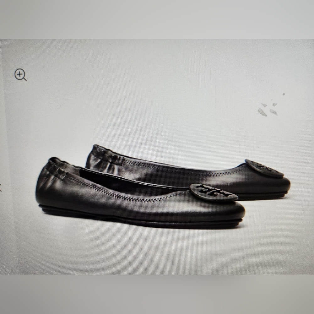Tory Burch, Ballerinas, Black, Leather, Ballet Flats, Size 6.5M,